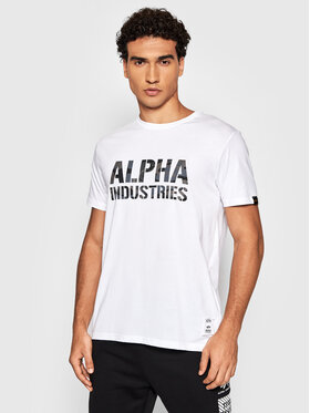 Alpha Industries Alpha Industries Тишърт Camo 156513 Бял Regular Fit