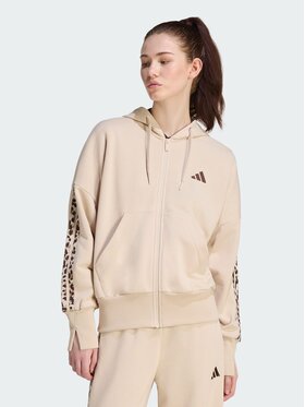 adidas adidas Bluza techniczna 168143 Beżowy Loose Fit