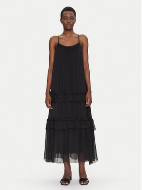 Dixie Dixie Rochie de vară A207W018A Negru Regular Fit