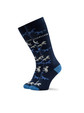 Horka Horka Augstas unisex zeķes Riding Shoks 145450 Tumši zils