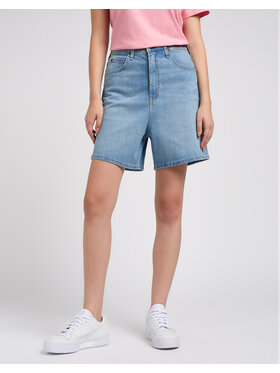 Lee Lee Szorty STELLA SHORT Niebieski Loose Fit