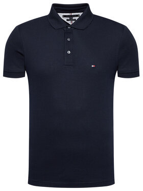 Tommy Hilfiger Polo Majica 1985 MW0MW17771 Mornarsko Modra Slim Fit