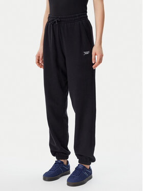 Tommy Jeans Tommy Jeans Teplákové nohavice Script DW0DW20670 Čierna Relaxed Fit