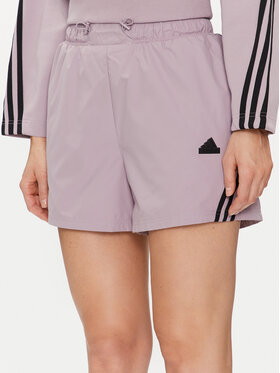 adidas adidas Sportovní kraťasy Future Icons 3-Stripes IS3615 Fialová Relaxed Fit
