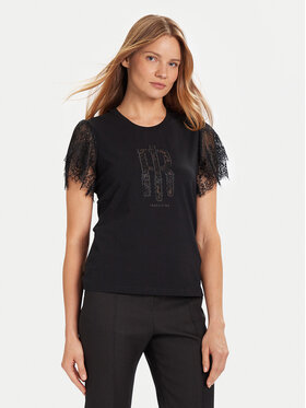 Fracomina Fracomina T-shirt FR25WT3059J401G1 Nero Regular Fit