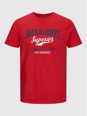 Jack&Jones Junior Jack&Jones Junior T-Shirt Logo 12213081 Rot Regular Fit