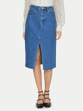 Vila Vila Jeans krilo 14092091 Modra Regular Fit