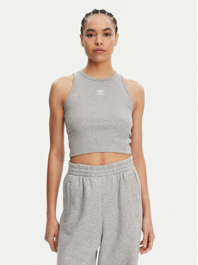 adidas adidas Top Essentials IY9649 Grau Slim Fit