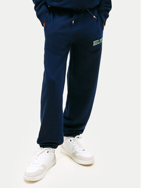 Tommy Hilfiger Tommy Hilfiger Dressipüksid Terry KB0KB10254 Tumesinine Regular Fit