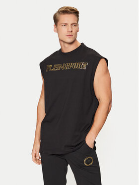 Plein Sport Plein Sport Майка AADC MTK7943 STE001N Чорний Regular Fit