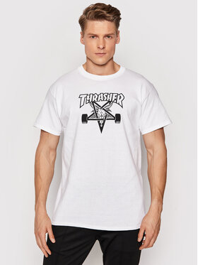 Thrasher Thrasher T-Shirt Sk8 Goat Biały Regular Fit