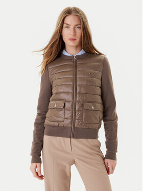 Tommy Hilfiger Tommy Hilfiger Μπόμπερ μπουφάν WW0WW46741 Καφέ Regular Fit