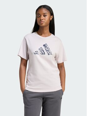 adidas adidas T-Shirt Animal Graphic Fioletowy jasny Regular Fit