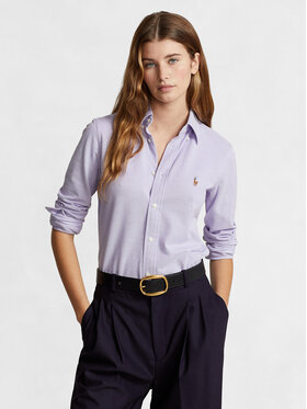 Polo Ralph Lauren Polo Ralph Lauren Ing Ls Knt Ox St 211924258001 Lila Slim Fit
