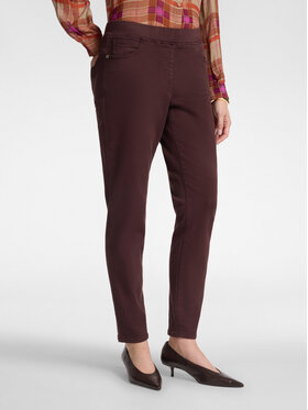 Elena Mirò Elena Mirò Spodnie materiałowe P152G000436N039 Bordowy Slim Fit