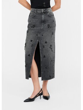 Liu Jo Liu Jo Spódnica jeansowa UF5112D485487455 Czarny Regular Fit