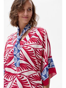 blue shadow blue shadow Bluzka Skala Czerwony Regular Fit