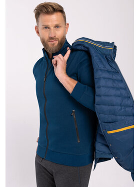 Volcano Volcano Bluza M01128-W24 Niebieski Regular Fit