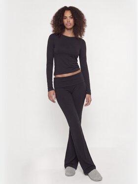 BASICLO BASICLO Spodnie materiałowe W-1321-99 Czarny Regular Fit