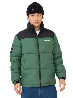 Kamuflage Kamuflage Kurtka zimowa Puff Mini Logo Zielony Regular Fit