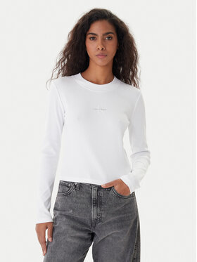 Calvin Klein Jeans Calvin Klein Jeans Blusa Monogram LV047A803G Bianco Slim Fit