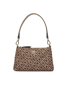 Tommy Hilfiger Tommy Hilfiger Handtasche Th Jacquard Mini Shoulder Bag AW0AW19006 Braun