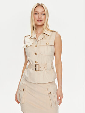 Guess Guess Weste Felisia W4GN55 WG6T0 Beige Regular Fit