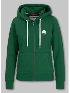 PITBULL PITBULL Bluza rozpinana z kapturem damska LA DETA S Zielony Regular Fit