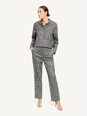 KMX KMX Spodnie materiałowe 809120025 Srebrny Straight Fit