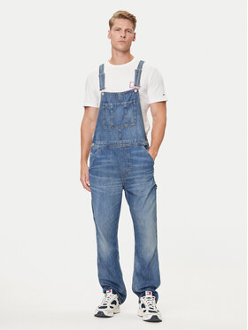 Tommy Jeans Tommy Jeans Ogrodniczki Classic DM0DM21244 Niebieski Straight Fit