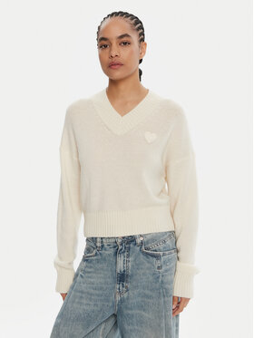 HUGO HUGO Sweter Scutie_B 50543059 Écru Regular Fit
