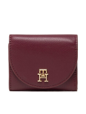 Tommy Hilfiger Tommy Hilfiger Mały Portfel Damski Life Med Wallet AW0AW13627 Bordowy