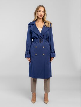 Salme Salme Trencz Adrianna Granatowy Regular Fit