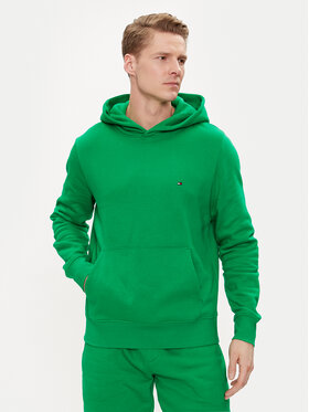 Tommy Hilfiger Tommy Hilfiger Felpa Flag Logo MW0MW34266 Verde Regular Fit
