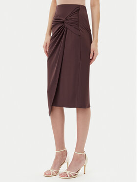 Rinascimento Rinascimento Suknja CFC0123489003 Smeđa Regular Fit