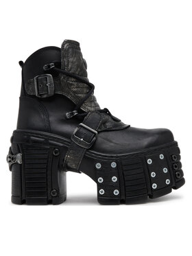 NEW ROCK NEW ROCK Čizme M-TM004-C3 Crna