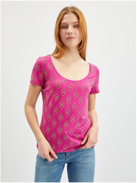 Orsay Orsay T-Shirt 159265-317000__XS Różowy Regular Fit