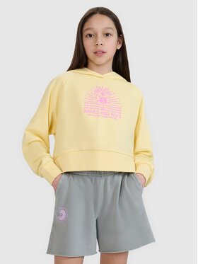 4F 4F Felpa 4FJRSS25TSWSF2252-71S Giallo Oversize