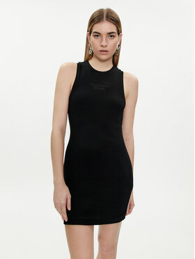 Juicy Couture Juicy Couture Літня сукня Bentley JCBED223812 Чорний Slim Fit