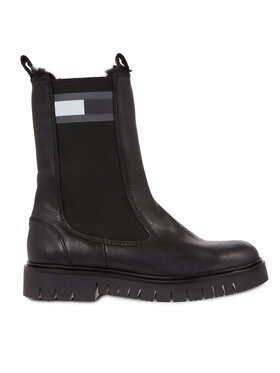 Tommy Jeans Tommy Jeans Μποτάκια με λάστιχο Tjw Warmlined Chelsea Boot EN0EN02313 Μαύρο