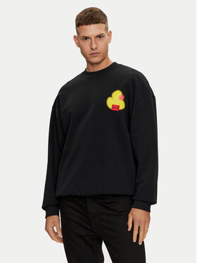 HUGO Hugo Bluză Ditrus 50519838 Negru Oversize