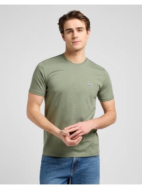 Lee Lee T-Shirt SS PATCH LOGO TEE Zielony Regular Fit