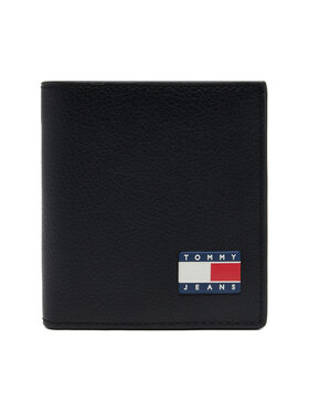 Tommy Jeans Tommy Jeans Große Herren Geldbörse Tjm Heritage Leather Cc & Coin AM0AM13372 Schwarz