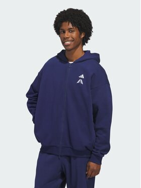 adidas adidas Bluza techniczna 159371 Niebieski jasny Loose Fit