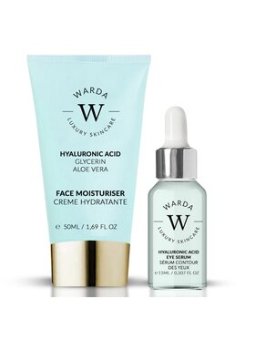 Warda Skincare Warda Skincare KREM NAWILŻAJĄCY Z KWASEM HIALURONOWYM + SERUM Krem na dzień i na noc