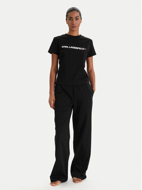 KARL LAGERFELD KARL LAGERFELD Pizsama B1W45004 Fekete Regular Fit