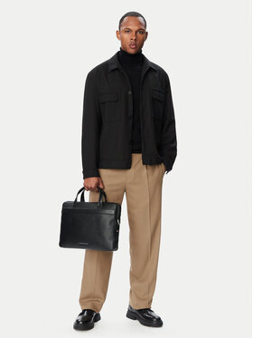 Tommy Hilfiger Tommy Hilfiger Torba za laptop Th Business Leather Computer Bag AM0AM14731 Crna