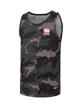 PITBULL PITBULL Tank top Tank Czarny Regular Fit