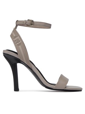 Tommy Hilfiger Tommy Hilfiger Sandały Sporty Leather High Heel Sandal FW0FW07795 Beżowy