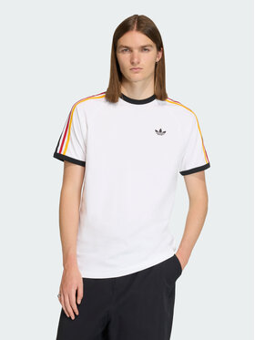 adidas adidas T-Shirt 3-Stripes Biały Regular Fit